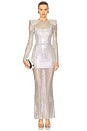 view 1 of 4 Shimmer Gown in Mirror