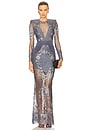 view 1 of 4 Echo Gown in Grey