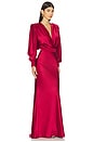 view 2 of 3 The Betsy Long Dress in Ruby