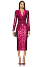 view 2 of 5 The Heiress 2 Pc Sequin Dress in Ruby