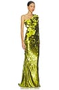 view 2 of 5 The Shimmer Is A Prism Gown in Lime