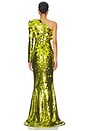 view 4 of 5 The Shimmer Is A Prism Gown in Lime