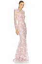 view 2 of 4 VESTIDO LARGO THE DEATH OF ROSES in Blush