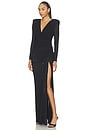 view 2 of 3 VESTIDO LARGO IT BECAME HER 2 PC MESH GOWN in Black