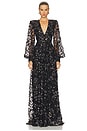 view 1 of 4 ROBE MAXI DEAR HEART in Black