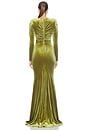 view 4 of 3 ROBE DE SOIRÉE EN VELOURS THE BLOOM in Olive