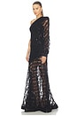 view 4 of 5 VESTIDO REVELADO THE MUSE REVEALED in Black