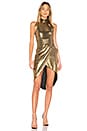 view 1 of 3 Miracle Metallic Dress in Gold
