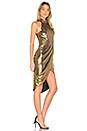 view 2 of 3 Miracle Metallic Dress in Gold