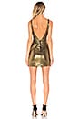view 3 of 3 Do or Die Mini Dress in Gold