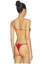 view 3 of 4 HAUT DE MAILLOT DE BAIN TRIANGLE TRIANGLE BIKINI TOP in Vermilion Red