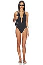 view 1 of 3 Halter Hardware One Piece in Black
