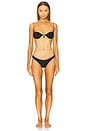 view 4 of 4 Fine Strap Wire Balconette Top in Black