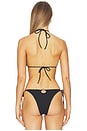 view 3 of 4 TOP BIKINI TRIANGULAR HARDWARE in Black