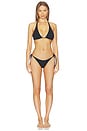 view 4 of 4 TOP BIKINI TRIANGULAR HARDWARE in Black