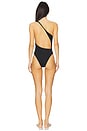 view 4 of 4 Leme Asymmetric One Piece Swimsuit in Black