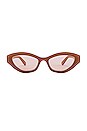 view 1 of 3 Prima Oval Frame in Camel