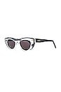 view 2 of 3 Celeste Cateye Sunglasses in Black