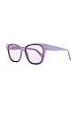 view 2 of 3 Cosmo Square Frame Sunglasses in Lilac