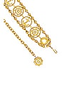 view 3 of 3 Nautical Charm Chain Belt in Golden Brass
