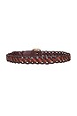 view 2 of 3 Malley Braided Belt in Chestnut