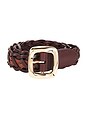 view 3 of 3 Malley Braided Belt in Chestnut