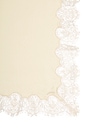 view 3 of 3 ACCESORIOS LACE SILK STOLE in Cream