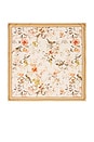 view 3 of 3 ACCESSOIRES PRINTED SILK SQUARE in Cream Songbird