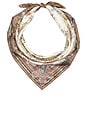 view 1 of 2 ACCESORIOS PRINTED SILK SQUARE in Cream Pink Paisley