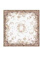 view 4 of 3 ACCESSOIRES PRINTED SILK SQUARE in Cream Pink Paisley