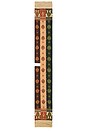 view 3 of 3 Printed Silk Fringe Neck Scarf in Prism Stripe