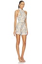 view 2 of 3 Daylight Halter Playsuit in Damask Denim