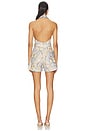 view 3 of 3 Daylight Halter Playsuit in Damask Denim