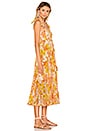 view 2 of 3 Primrose Crinkle Tie Dress in Marigold Floral