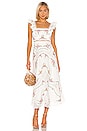 view 1 of 3 Allia Cross Stitch Dress in Ivory