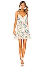 view 1 of 3 Verity Scallop Dress in Cream Floral