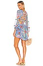 view 3 of 3 Bellitude Floating Cut Out Dress in Cornflower Floral