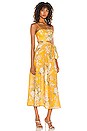 view 2 of 4 Amelie Scarf Tie Dress in Amber Floral