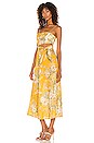 view 3 of 4 Amelie Scarf Tie Dress in Amber Floral