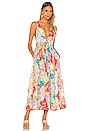view 1 of 3 Bells Tie Front Long Dress in Multi Floral