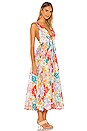 view 2 of 3 Bells Tie Front Long Dress in Multi Floral