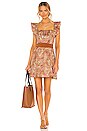 view 1 of 4 Brighton Ruffle Neck Dress in Sherbet Paisley