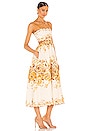 view 2 of 3 Aliane Scallop Midi Dress in Amber Floral