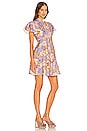 view 3 of 4 Rosa Flutter Mini Dress in Lilac Peony Floral