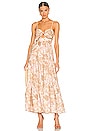 view 2 of 4 Andie Tie Front Dress in Sepia Floral