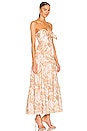 view 3 of 4 Andie Tie Front Dress in Sepia Floral