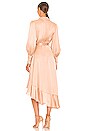 view 3 of 3 SILK WRAP MIDI ドレス in Creme