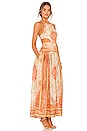 view 2 of 3 VESTIDO CUT OUT LONG in Ginger Paisley