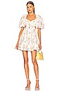 view 1 of 3 Puff Sleeve Mini Dress in Bouquet Floral