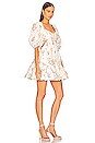 view 2 of 3 Puff Sleeve Mini Dress in Bouquet Floral
